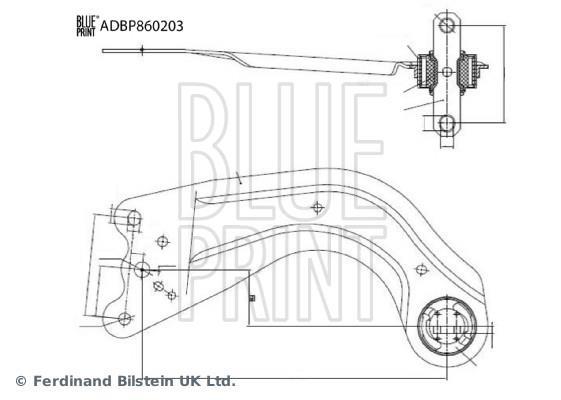 Triangle de suspension Blue Print ADBP860203