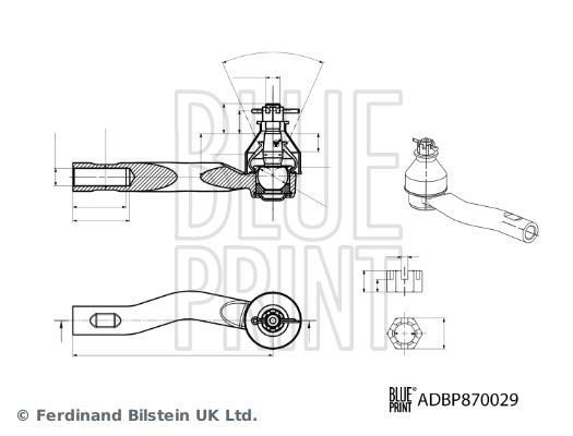 Rotule de direction Blue Print ADBP870029