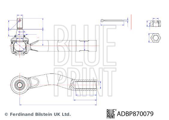 Rotule de direction Blue Print ref. ADBP870079