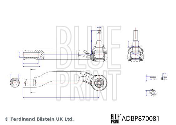 Rótula barra de dirección Blue Print ref. ADBP870081