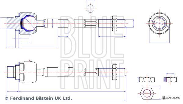 Rotule de direction intérieure Blue Print ref. ADBP870094