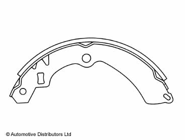 Jeu de 4 mâchoires de frein Blue Print ADK84112