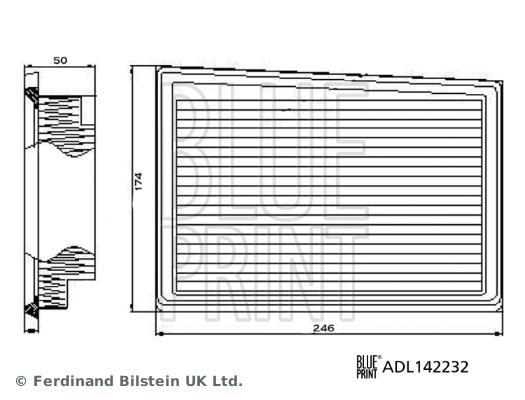Filtro de ar Blue Print ADL142232