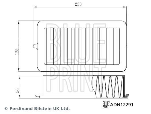 Filtre à air Blue Print ref. ADN12291