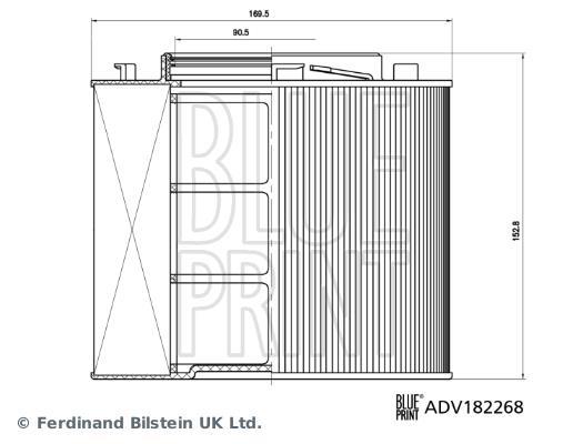Filtre à air Blue Print ADV182268