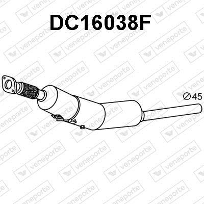 Filtre à particules / FAP (FAP diesel) VENEPORTE S.A. ref. DC16038F