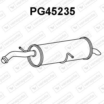 Silencieux arrière (Pot d'échappement) VENEPORTE S.A. ref. PG45235