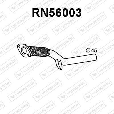 Tuyau d'échappement (Tuyau d'échappement) VENEPORTE S.A. ref. RN56003