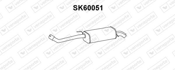 Silenciador trasero VENEPORTE S.A. ref. SK60051