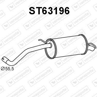 Silenciador trasero VENEPORTE S.A. ref. ST63196
