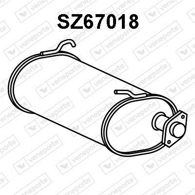 Silencieux arrière (Pot d'échappement) VENEPORTE S.A. ref. SZ67018