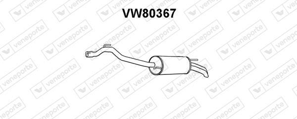 Silenciador trasero VENEPORTE S.A. ref. VW80367
