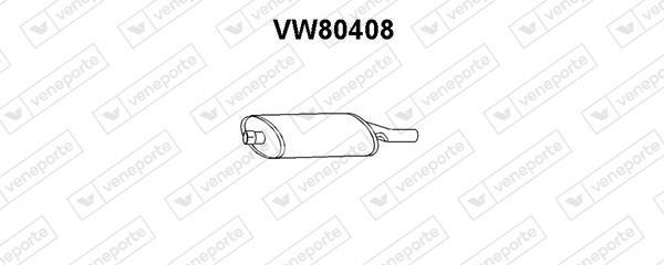 Silencieux arrière (Pot d'échappement) VENEPORTE S.A. ref. VW80408