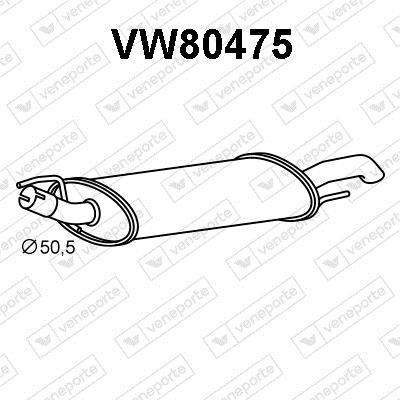Silenciador trasero VENEPORTE S.A. ref. VW80475