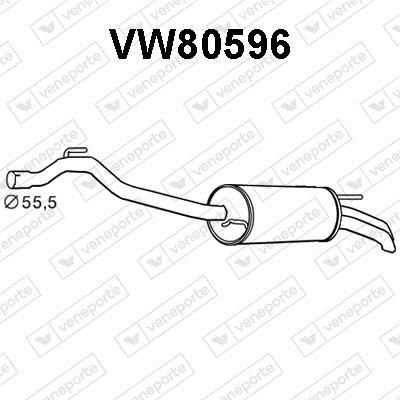 Silencieux arrière (Pot d'échappement) VENEPORTE S.A. ref. VW80596