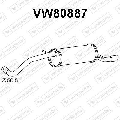 Silenciador trasero VENEPORTE S.A. ref. VW80887