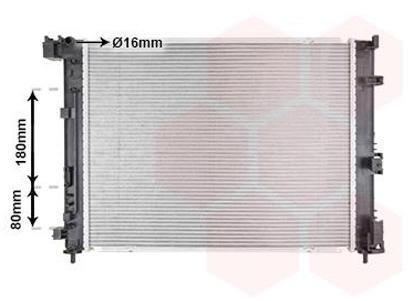 Radiateur moteur (Radiateur de refroidissement) VAN WEZEL 13012715