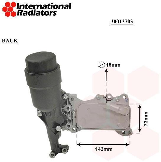 Radiador óleo motor VAN WEZEL ref. 30013703