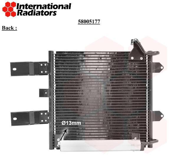 Condensador, aire acondicionado VAN WEZEL ref. 58005177