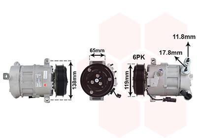 Compresseur, climatisation VAN WEZEL 0101K700