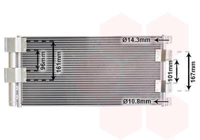 Condenseur, climatisation (Radiateur de climatisation) VAN WEZEL ref. 02005178