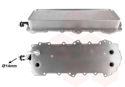 Radiador de aceite, aceite motor VAN WEZEL ref. 02013708