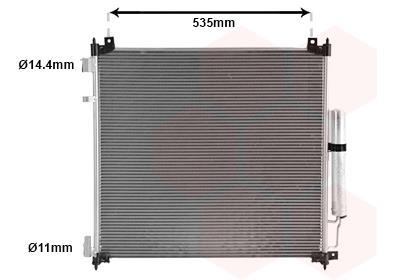 Condenseur, climatisation (Radiateur de climatisation) VAN WEZEL ref. 02015704