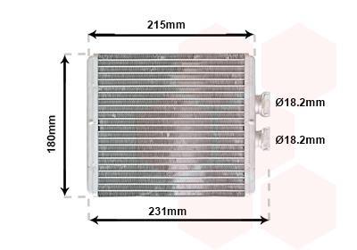 Radiateur de chauffage VAN WEZEL ref. 03006198