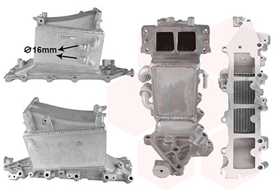 Intercooler, échangeur (Refroidisseur d'air) VAN WEZEL 03014722