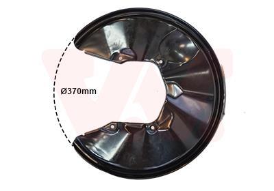 Déflecteur, disque de frein VAN WEZEL 0325378