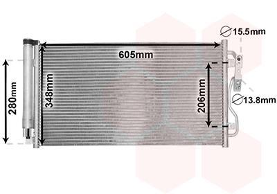 Condenseur, climatisation (Radiateur de climatisation) VAN WEZEL ref. 06005434