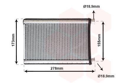 Radiateur de chauffage VAN WEZEL ref. 06006344