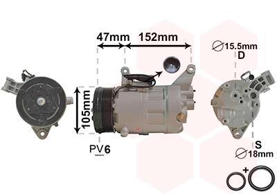 Compresseur, climatisation VAN WEZEL ref. 0600K076