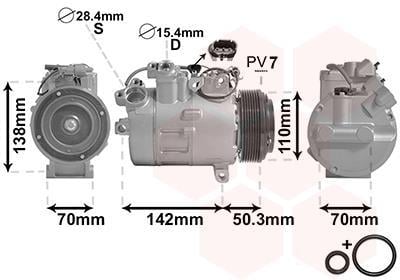 Compresseur, climatisation VAN WEZEL ref. 0600K428
