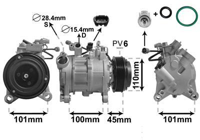 Compresseur, climatisation VAN WEZEL 0600K499