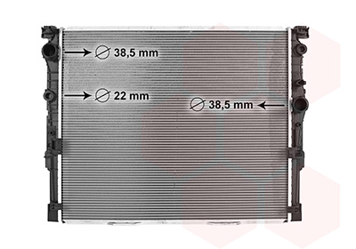 Radiador motor VAN WEZEL 06012782