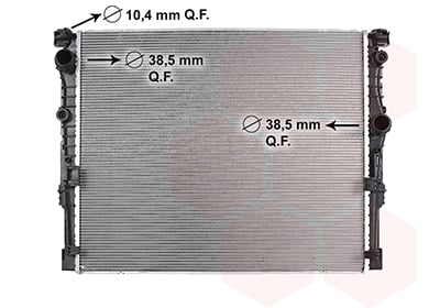 Intercooler, échangeur (Refroidisseur d'air) VAN WEZEL 06012788
