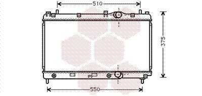 Radiateur moteur (Radiateur de refroidissement) VAN WEZEL ref. 07002031