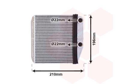 Radiateur de chauffage VAN WEZEL ref. 09006314