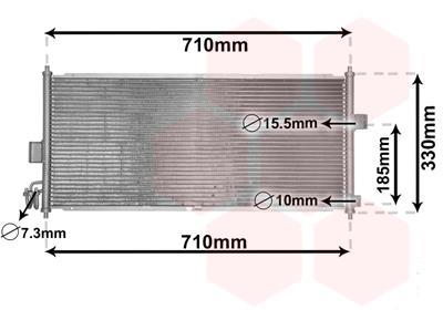 Condensador, aire acondicionado VAN WEZEL ref. 13005201