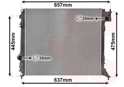 Radiateur moteur (Radiateur de refroidissement) VAN WEZEL 13012701