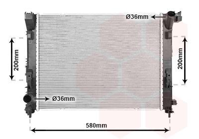 Radiateur moteur (Radiateur de refroidissement) VAN WEZEL 13012714