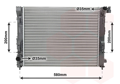 Radiateur moteur (Radiateur de refroidissement) VAN WEZEL 13012719