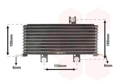 Radiateur d'huile de boîte automatique VAN WEZEL 13013711