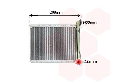 Radiador de aquecimento VAN WEZEL ref. 15016700