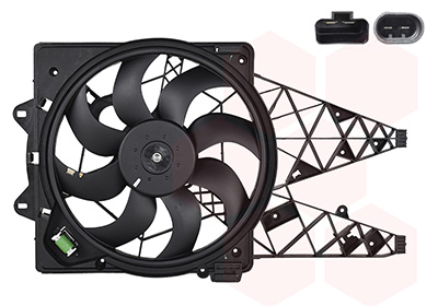 Ventilador, refrigeración del motor VAN WEZEL 1638747