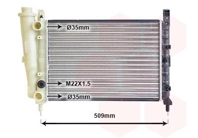 Radiateur moteur (Radiateur de refroidissement) VAN WEZEL ref. 17002040