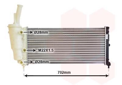 Radiateur moteur (Radiateur de refroidissement) VAN WEZEL ref. 17002200