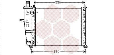 Radiateur moteur (Radiateur de refroidissement) VAN WEZEL ref. 17002230