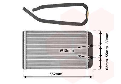 Radiateur de chauffage VAN WEZEL ref. 17006265